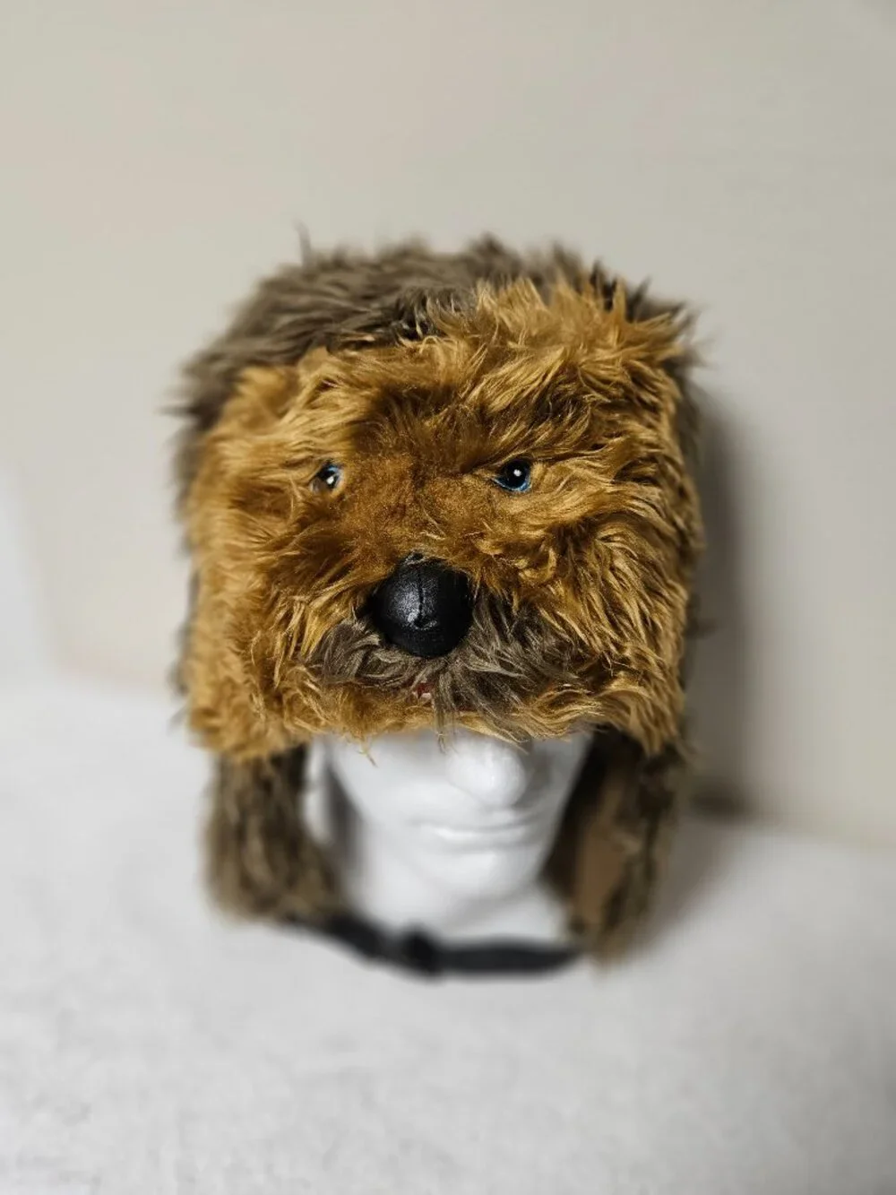 Disney Star Wars Chewbacca Unisex Hat Plush Faux Fur Costume Ear Flaps Cosplay